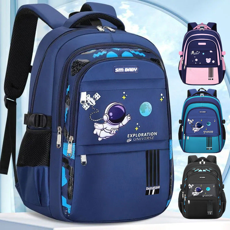 Astronaut New Children's Schoolbag Lightweight Primary School Student Breathable Waterproof Schoolbag Wholesale