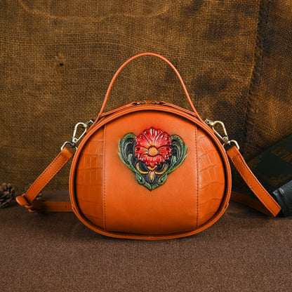 FLOWERSVERSE  High Quality Crossbody Bag Women's Shoulder Bag Crossbody Women's High-Grade Leather Women's Bag Lady's Bags Cowhide Bag Guangzhou Box