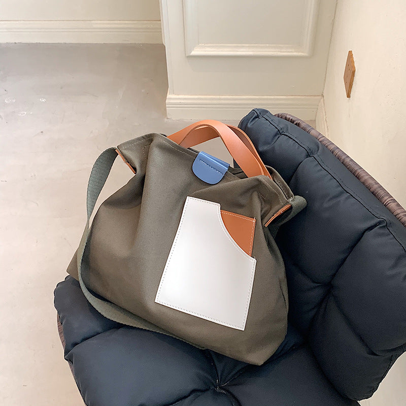 FLOWERSVERSE  Crossbody Canvas Bag Custom Special-Interest Design Tote Bag Large Capacity Women's Shoulder Bag All-Match Commute Handbag