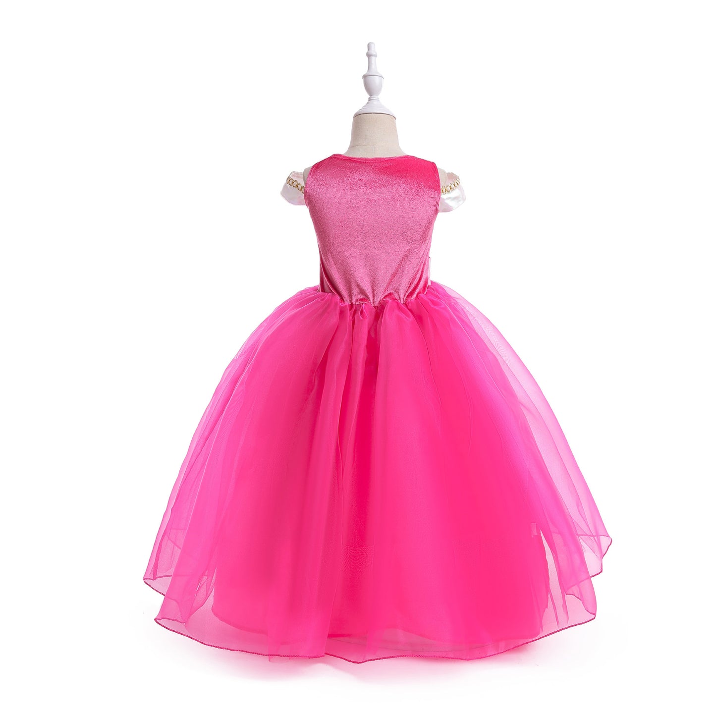 flowersverse New Girl's Dress Sleeping Beauty Dress Ailuo Princess Dress Girl's Dress European and American Style Children's Clothing in Stock