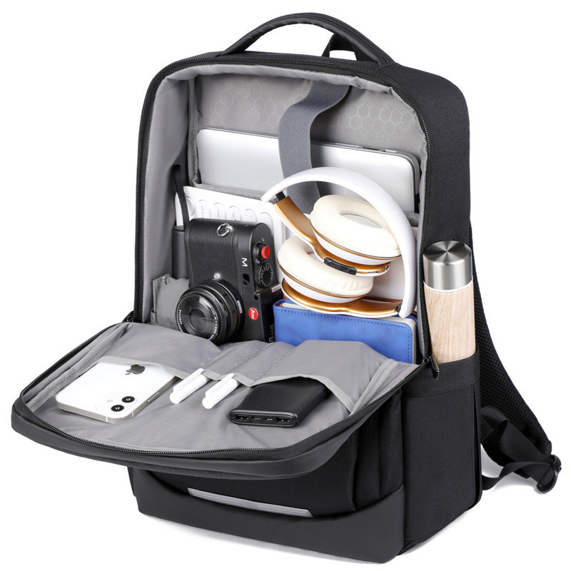 2025 Backpack Men's Business Computer Backpack Large Capacity USB Charging Lightweight Travel Backpack Printable Logo