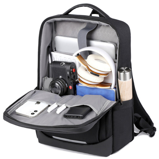 2025 Backpack Men's Business Computer Backpack Large Capacity USB Charging Lightweight Travel Backpack Printable Logo