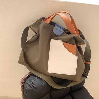 FLOWERSVERSE  Crossbody Canvas Bag Custom Special-Interest Design Tote Bag Large Capacity Women's Shoulder Bag All-Match Commute Handbag