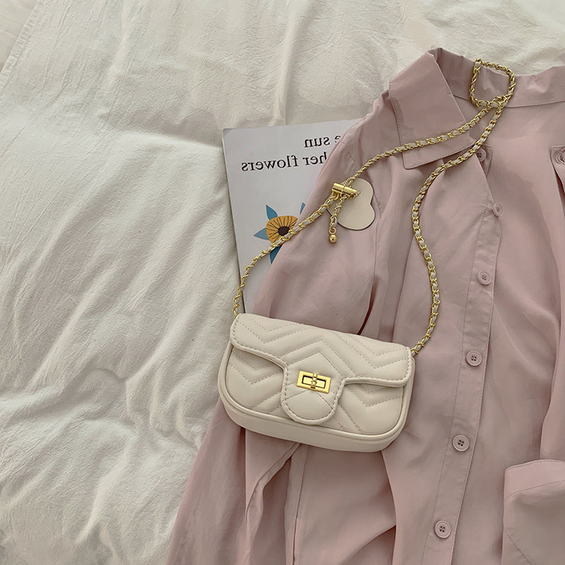 FLOWERSVERSE 2025 New Xiaoxiangfeng Women's Bag Wholesale, Small Fresh Rhombus Chain Bag Adjustable Shoulder Crossbody Bag