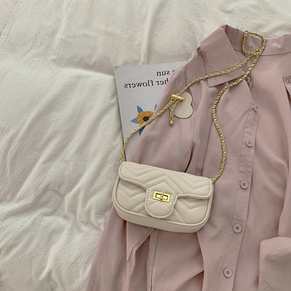 FLOWERSVERSE 2025 New Xiaoxiangfeng Women's Bag Wholesale, Small Fresh Rhombus Chain Bag Adjustable Shoulder Crossbody Bag