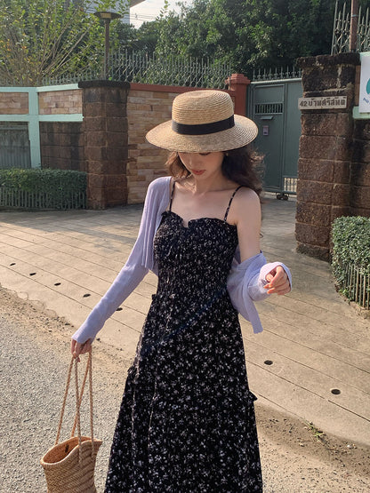 2025 spring new Korean version temperament long-sleeved slim-fit knitted cardigan women's sunscreen shawl women 25229