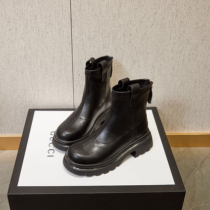 2025 Platform Retro Rhubarb Boots Women's Autumn Chelsea Boots Summer Martin Boots Women's British Boots