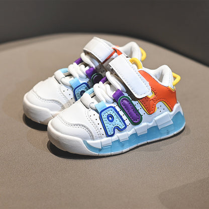 flowersverse New Big Air Sneakers Children's Soft Bottom Non-Slip Sneaker 1-6 Years Old Baby Toddler Shoes Trendy Children's Shoes