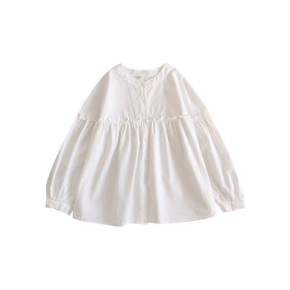 Shirt women's design sense niche Korean version loose sweet Popular lace puffy doll shirt top