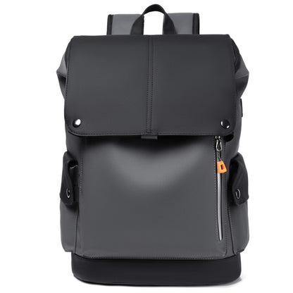 FLOWERSVERSE PU Leather Men's Bag Trendy Backpack Men's Large Capacity Travel Backpack Wholesale Tooling Function Men's Backpack Backpack