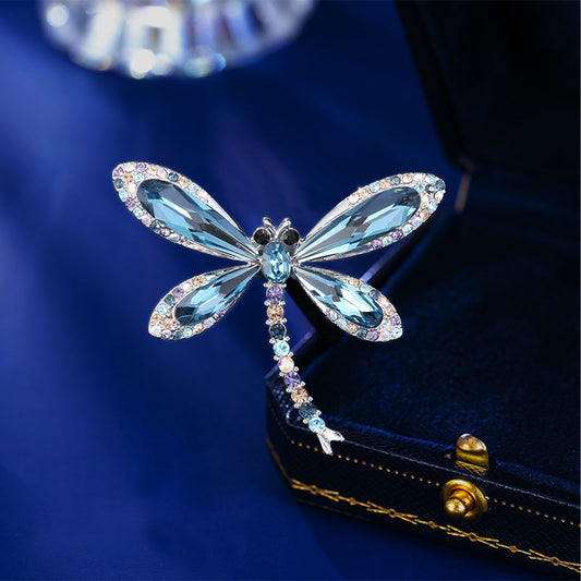 2025 New high-end exquisite clothing luxury niche suit corsage pin fixed clothes premium accessories dragonfly brooch