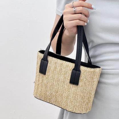 FLOWERSVERSE 2025 Korean version straw bag small bag women's summer  new leisure vacation beach handbag messenger vegetable basket bag