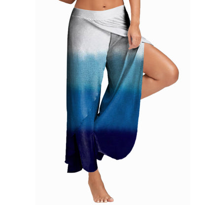 FLOWERSVERSE  European and American Foreign Trade Cross-Border Women's Clothing Pants Women's High Waist Wide Leg Pants Casual Pants Loose Trousers Women