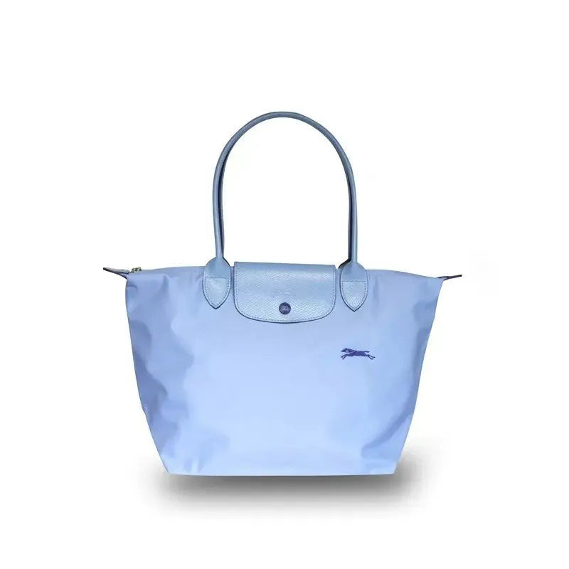 FLOWERSVERSE  70 Th Anniversary Longchamps Bag Nylon Dumpling Bag Large Capacity Women Bags Canvas Tote Shoulder Handbag Longchamps Bag