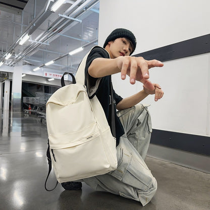 2025 School bag women's new Korean version campus style simple casual computer backpack trendy fashion large capacity student backpack