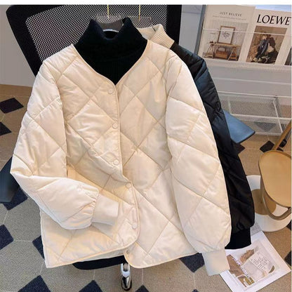 Korean small man light down cotton jacket women light short loose 2023 new Korean version baseball jacket women