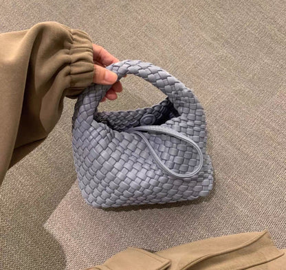 FLOWERSVERSE  Handmade Woven Small Tote Bag Handbags Female  New High-Grade Mini Chain Shoulder Crossbody Bag