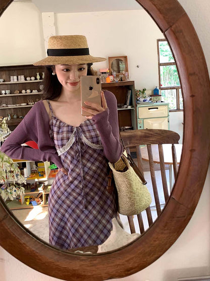 2025 spring new Korean version temperament long-sleeved slim-fit knitted cardigan women's sunscreen shawl women 25229