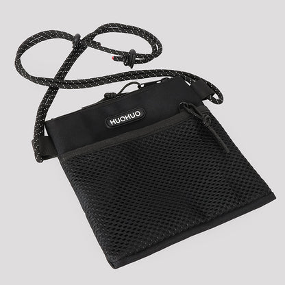 FLOWERSVERSE New Trendy Men's Sports Riding Backpack Women's Bag Japanese Crossbody Small Shoulder Bag Women's Fashion Student Mobile Phone Bag