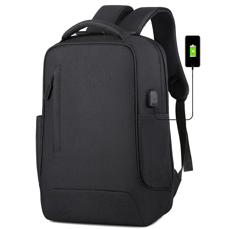 New Backpack USB Backpack Printed Logo Computer Bag Simple Business Leisure Backpack