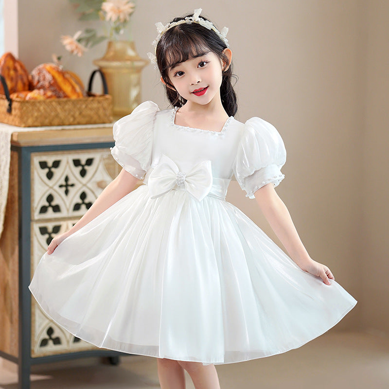 flowersverse Girls' Princess Dress  Summer New Children's Dress Baby Western Style Festival Performance Children's Clothing Dress Wholesale