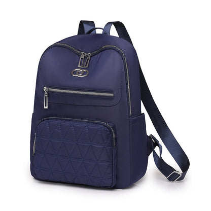 FLOWERSVERSE 2025 Nylon backpack women's Korean version fashion versatile schoolbag light travel backpack trend school commute large capacity