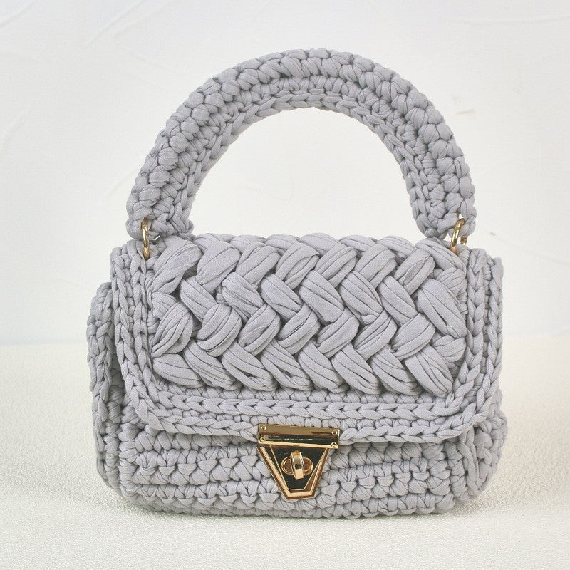 FLOWERSVERSE  Xuan Ya Hand-Woven Women's Handbag Color Bag Women's Crossbody Chain Bag Cross-Border Handbag