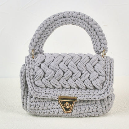 FLOWERSVERSE  Xuan Ya Hand-Woven Women's Handbag Color Bag Women's Crossbody Chain Bag Cross-Border Handbag