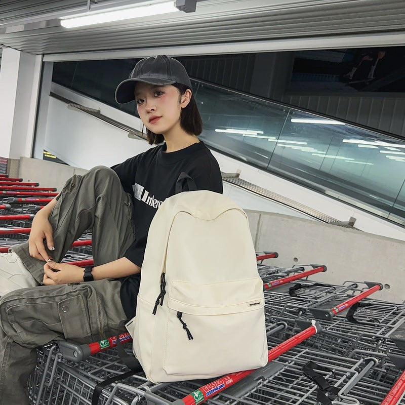 2025 School bag women's new Korean version campus style simple casual computer backpack trendy fashion large capacity student backpack