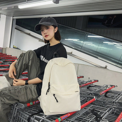 2025 School bag women's new Korean version campus style simple casual computer backpack trendy fashion large capacity student backpack