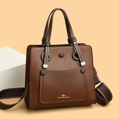 2025 Shoulder bag, autumn and winter fashionable simple bag, messenger women's versatile large-capacity women's handbag, high-end commuter bag