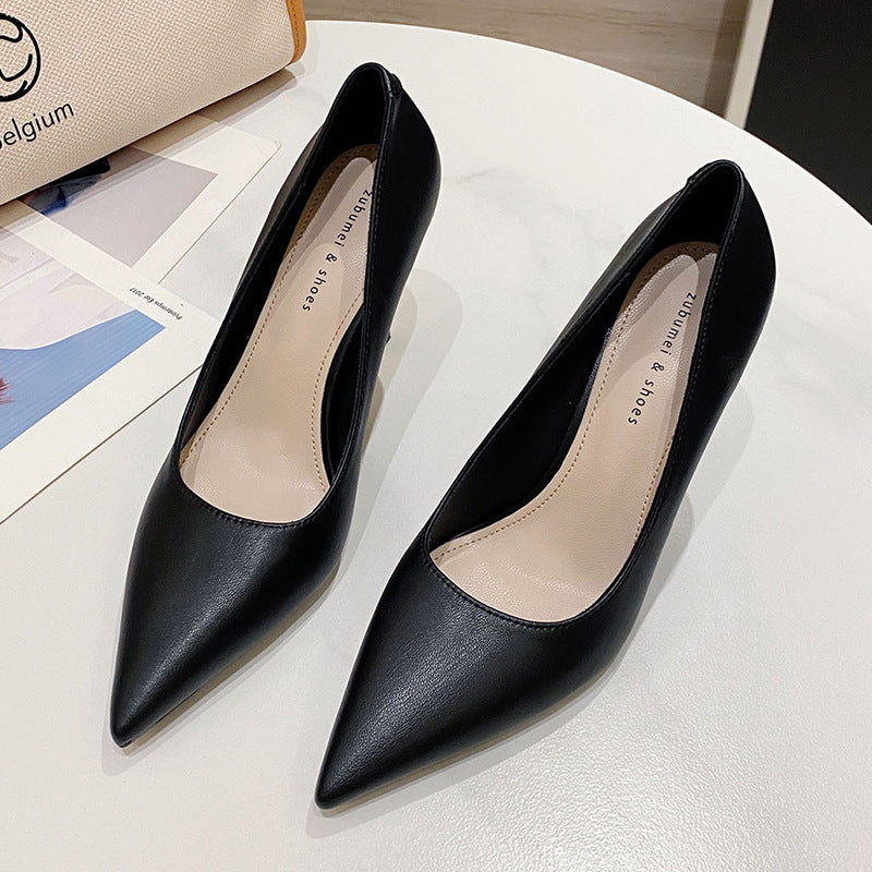 2025 SX988-3 2025 new pointed stiletto high heels fairy style solid color high heels  super high heels women