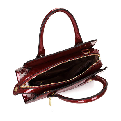 2025 Handbags  hot-selling patent leather women's bags, crocodile pattern high-end bags, large-capacity light luxury portable tote bags for women