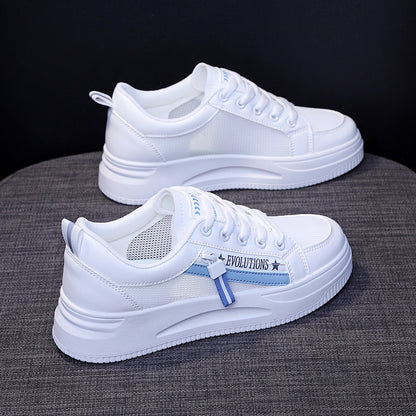 flowersverseSummer Breathable White Shoes Women's Shoes  New Summer Mesh Surface Mesh Shoes Sneakers Sneakers Canvas Shoes Qr666