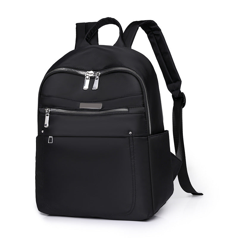 FLOWERSVERSE 2025 Solid color fashion casual versatile backpack simple trend lightweight business women's computer bag wholesale student schoolbag