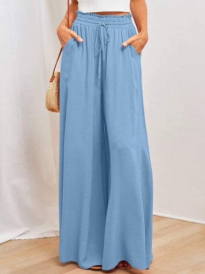 FLOWERSVERSE  European and American Spring and Summer   Casual Wide-Leg Popular Loose Casual Fashion Trousers for Women