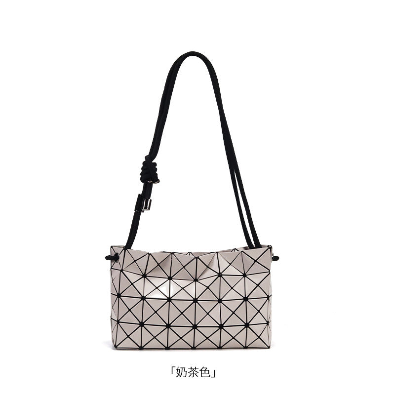 FLOWERSVERSE  Japanese Life Original Square Bag  New Women's Shoulder Messenger Bag Geometric Diamond Pattern Bag Handbag Women's Bag