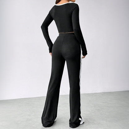 FLOWERSVERSE 2025 New women's clothing 2025 simple style fashion suit popular autumn and winter new versatile commuter two-piece set