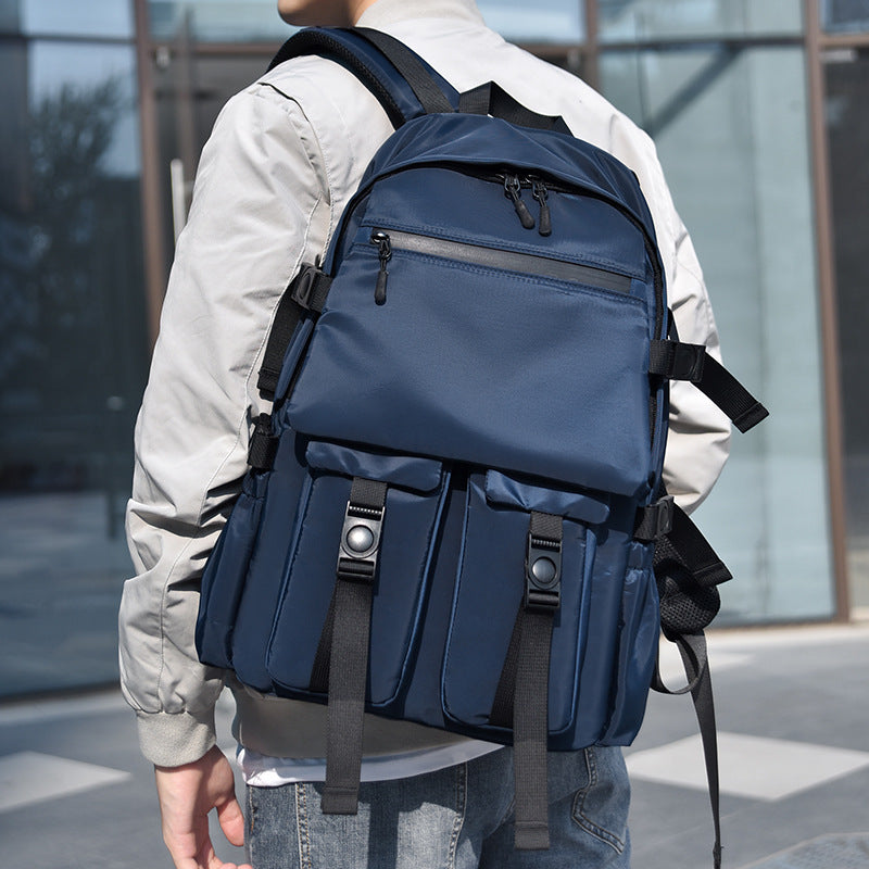 FLOWERSVERSE Backpack Men's  New Fashion Trendy Casual College Students Bag Men's Large Capacity Travel Computer Backpack