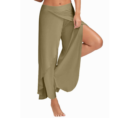 FLOWERSVERSE  European and American Foreign Trade Cross-Border Women's Clothing Pants Women's High Waist Wide Leg Pants Casual Pants Loose Trousers Women