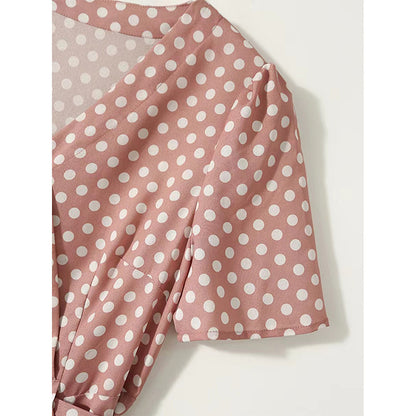 2025 Heavy silk polka dot dress, mulberry silk temperament slim fishtail skirt, dopamine wear summer women's clothing