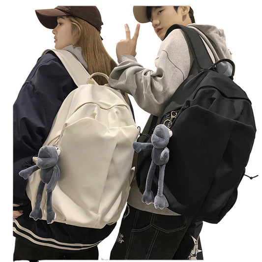 FLOWERSVERSE Schoolbag Male College Student Ins Trendy Cool Casual Simple Large Capacity Backpack Junior High School Student Travel Backpack
