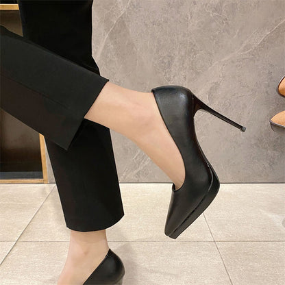2025 1088B professional OL high heels women's 2025 autumn new pointed single shoes women's sexy high heels 10cm stiletto