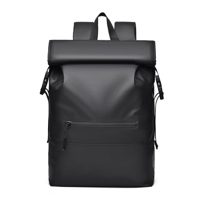2025  men's backpack, business travel, high-end sense, large-capacity backpack, fashionable commuter roll-up design, backpack