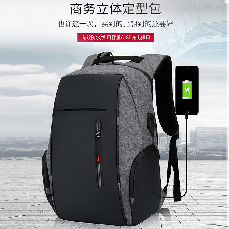 FLOWERSVERSE Cross-Border  New Large Capacity Business Computer Bag Shoulder Multi-Functional USP Schoolbag for Commuter Men