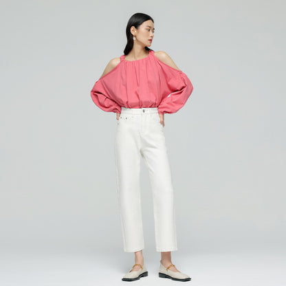 2025 Jeans Women's Autumn Lycra Universal Elastic White Elegant Smart Tall Skinny Women's Nine-point Jeans