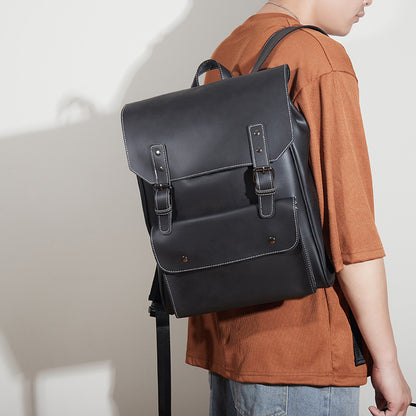 New Men's Backpack Business Casual Large Capacity Computer Schoolbag Trendy Business Travel Backpack Wholesale