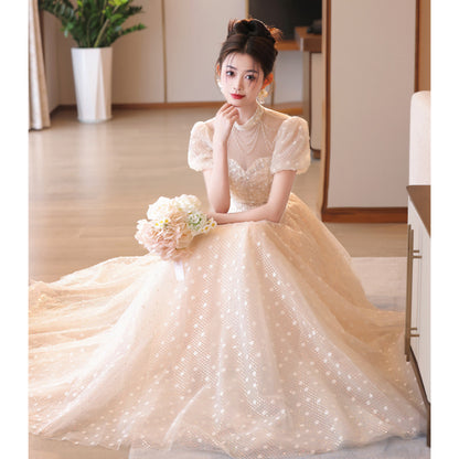 Small dress high-end light luxury dress girl 2025 new adult ceremony graduation ceremony advanced sense art test fairy evening dress