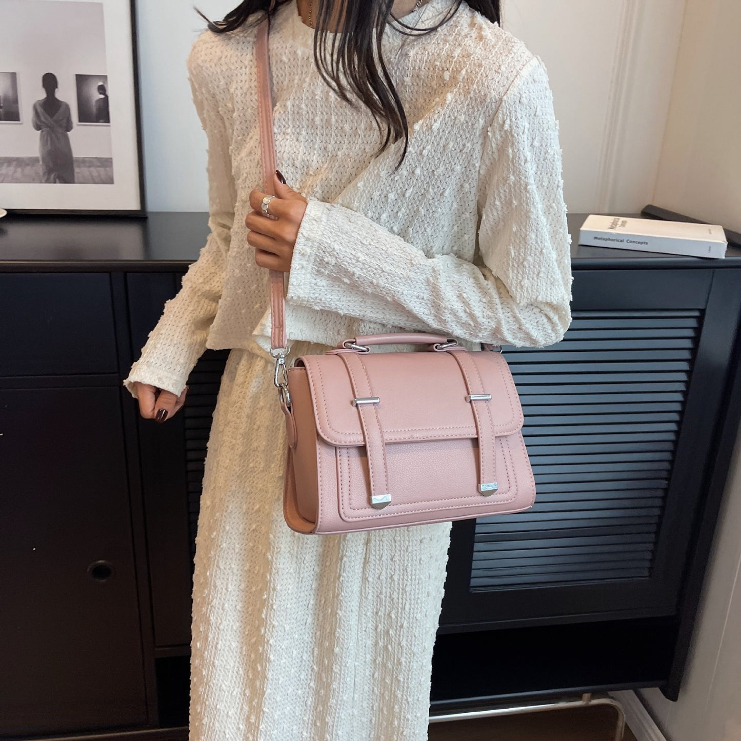 FLOWERSVERSE  This Year's Popular Small Bag for Women  New Special-Interest Design All-Match Shoulder Messenger Bag Fashion Portable Small Square Bag