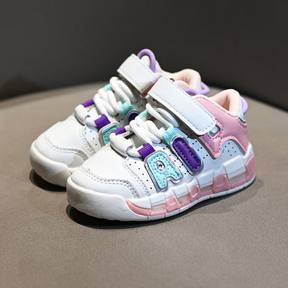 flowersverse New Big Air Sneakers Children's Soft Bottom Non-Slip Sneaker 1-6 Years Old Baby Toddler Shoes Trendy Children's Shoes